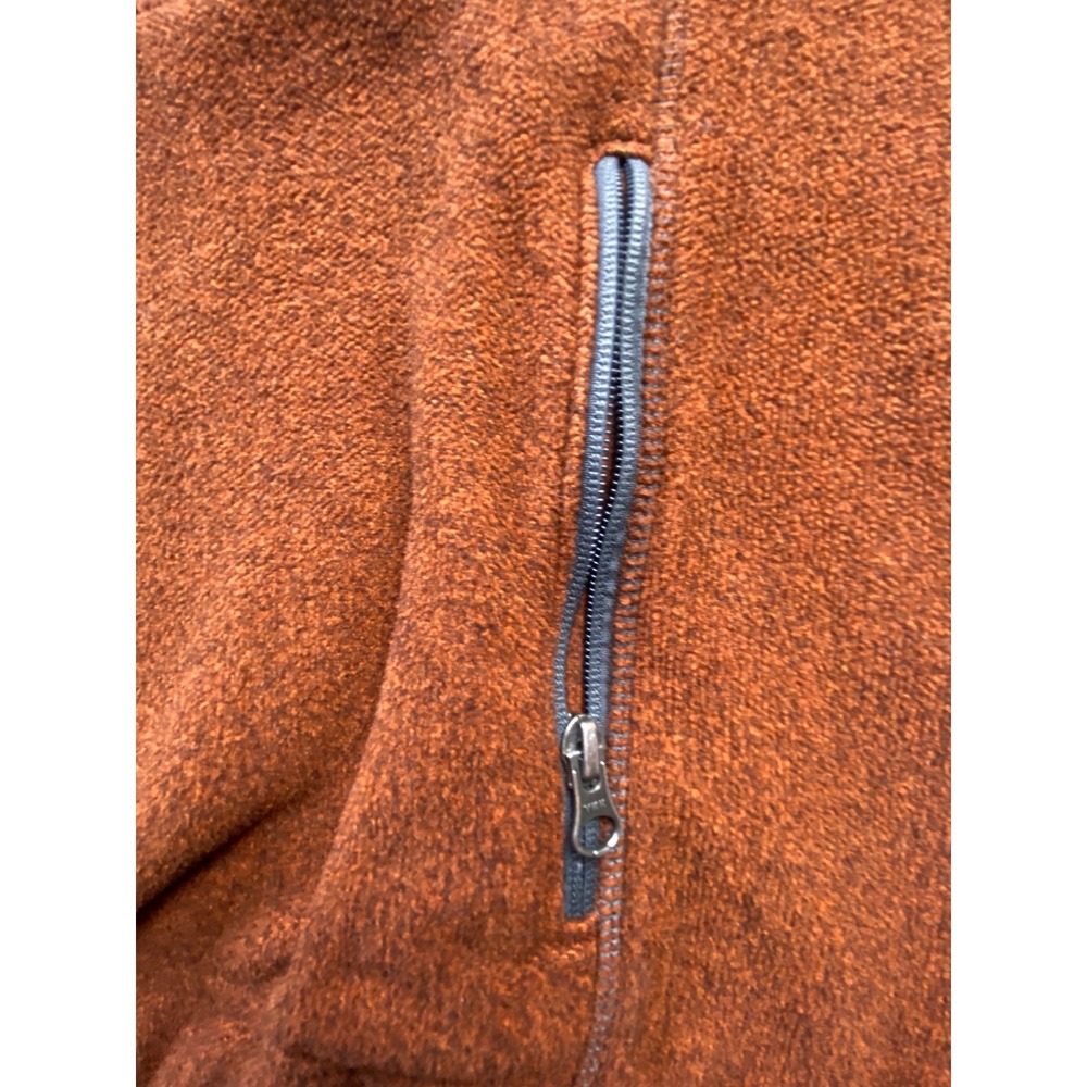 Duluth Trading Co Mens Medium Burnt Orange Quarter Zip Fleece Pullover Jacket - Picture 4 of 6